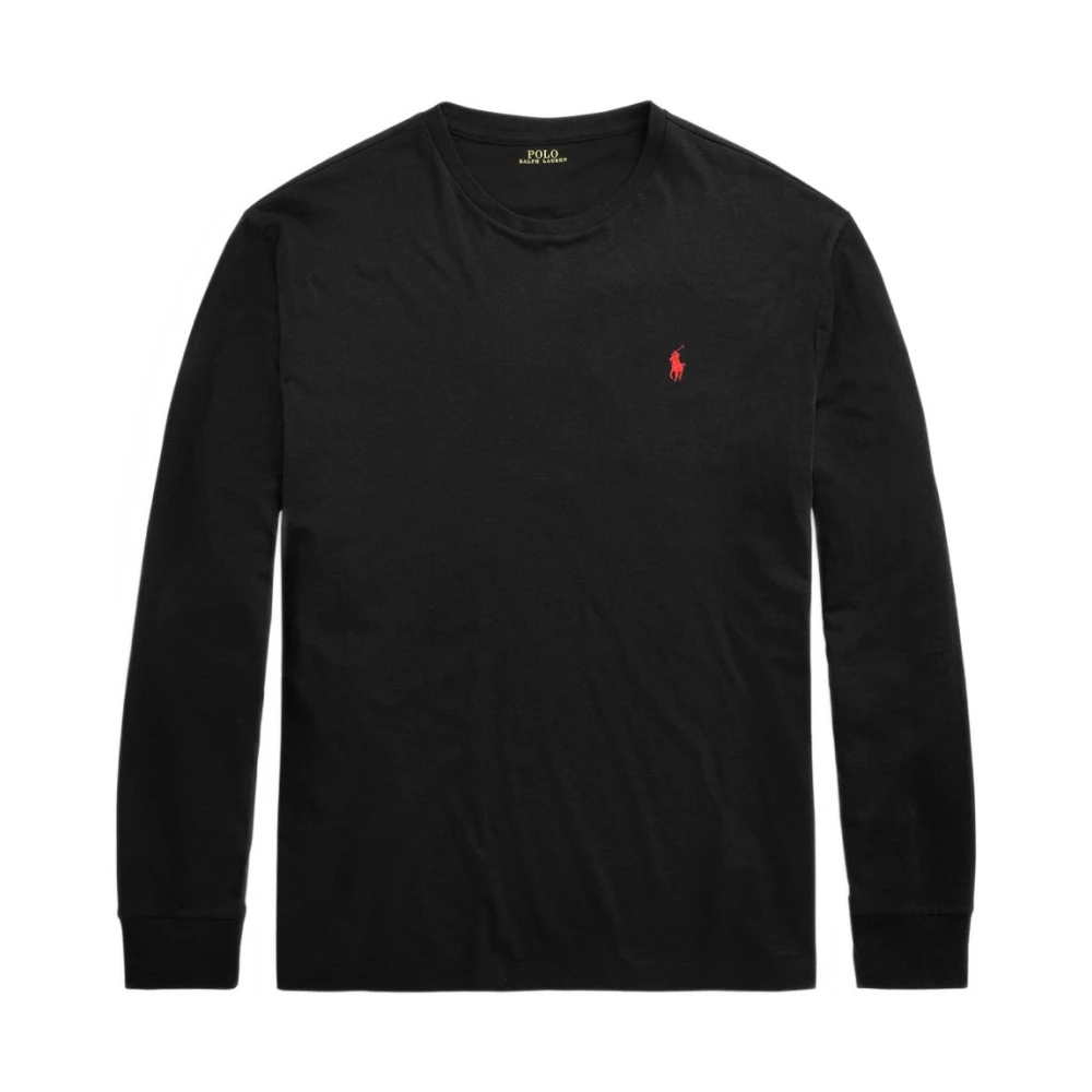 Polo Ralph Lauren Herr Svart Toppar Xl, Bomull, Longsleeve Classics
