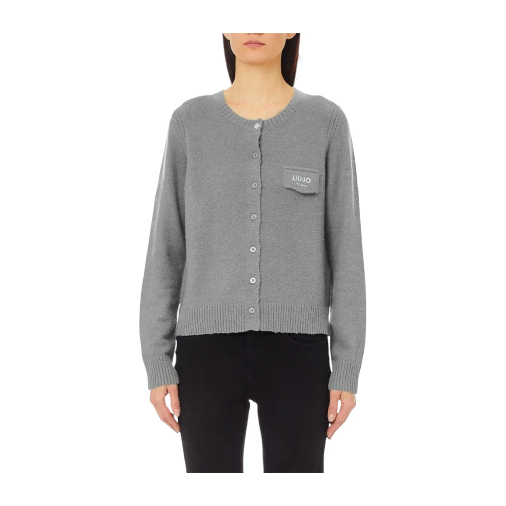 Liu Jo Stijlvolle Gebreide Top Gray Dames