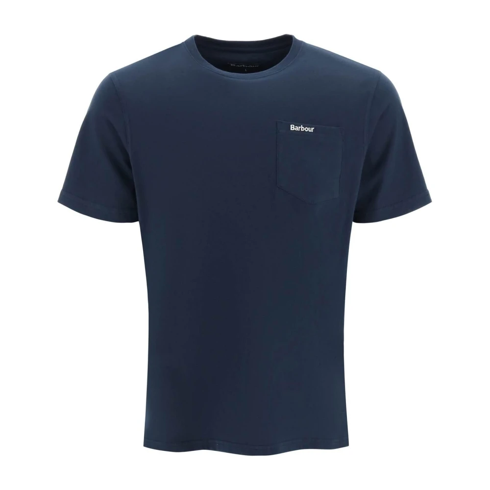 Barbour Klassisk T-Shirt med Bröstficka Blue, Herr