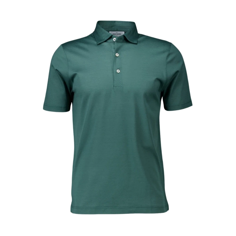Gran Sasso Katoenen polo shirt Green Heren