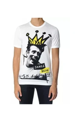 Grafiskt Bomullst-shirt med Korta ärmar