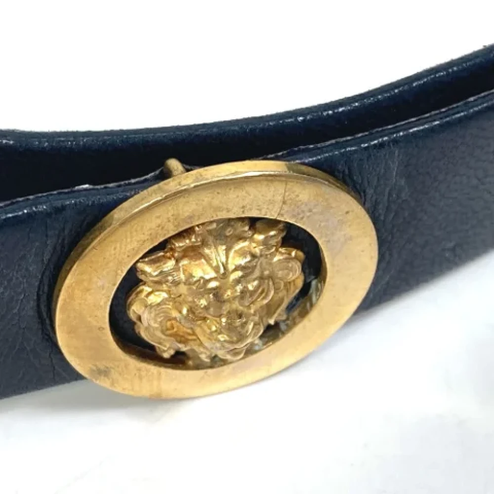 Chanel Vintage Pre-owned Leather belts Blue Dames