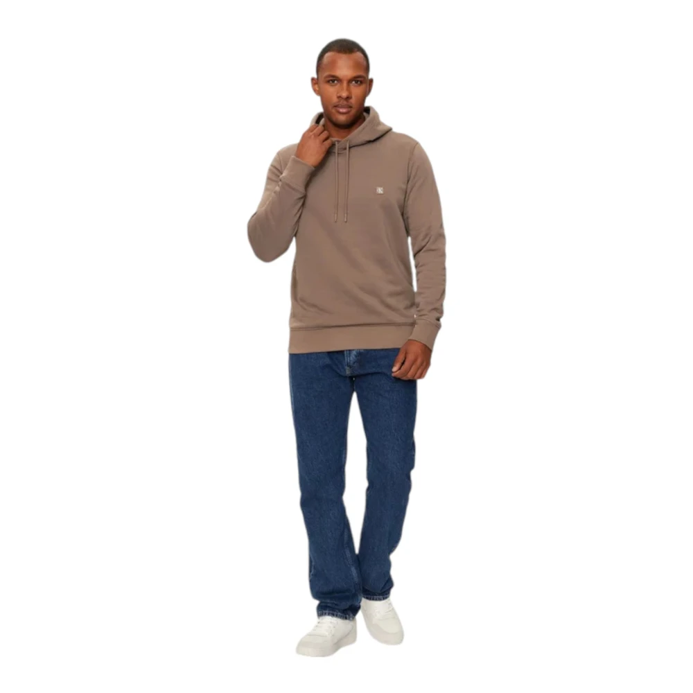 Calvin Klein Jeans Hoodie Sweatshirt Beige Heren