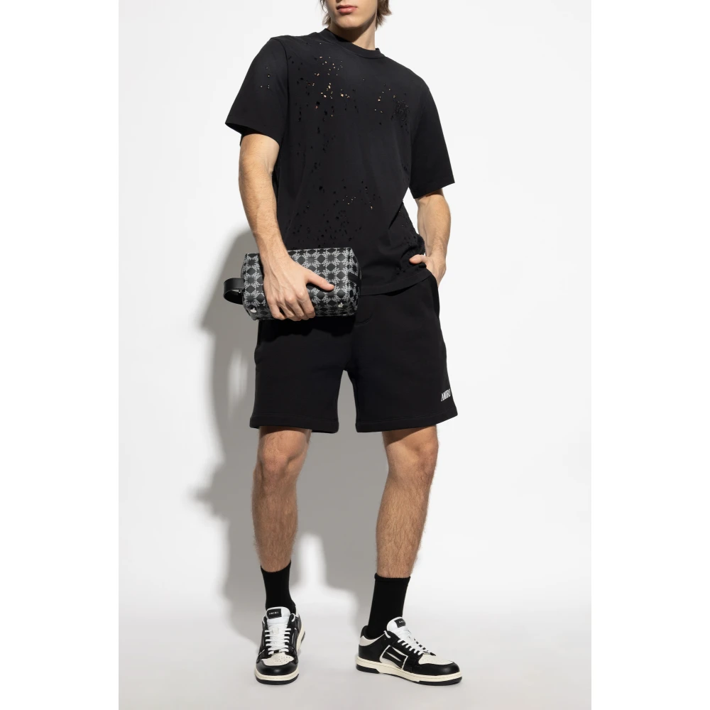 Amiri Vintage Effect T-Shirt Black Heren