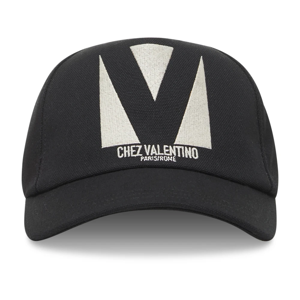 Valentino Garavani Men's Black Hats & Caps, 58 Cm, Chez Valentino Baseball Cap