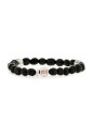 bracelet-perles-noires-et-imprime-gancini
