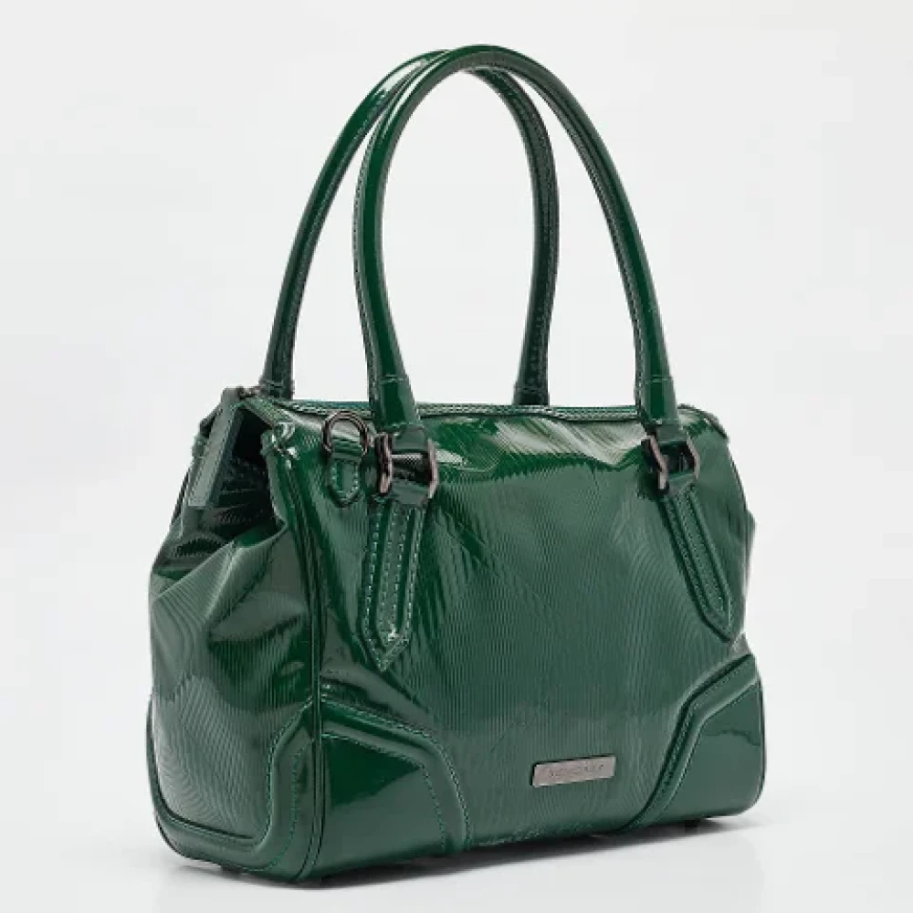 Burberry Vintage Pre-owned Fabric handbags Green Dames