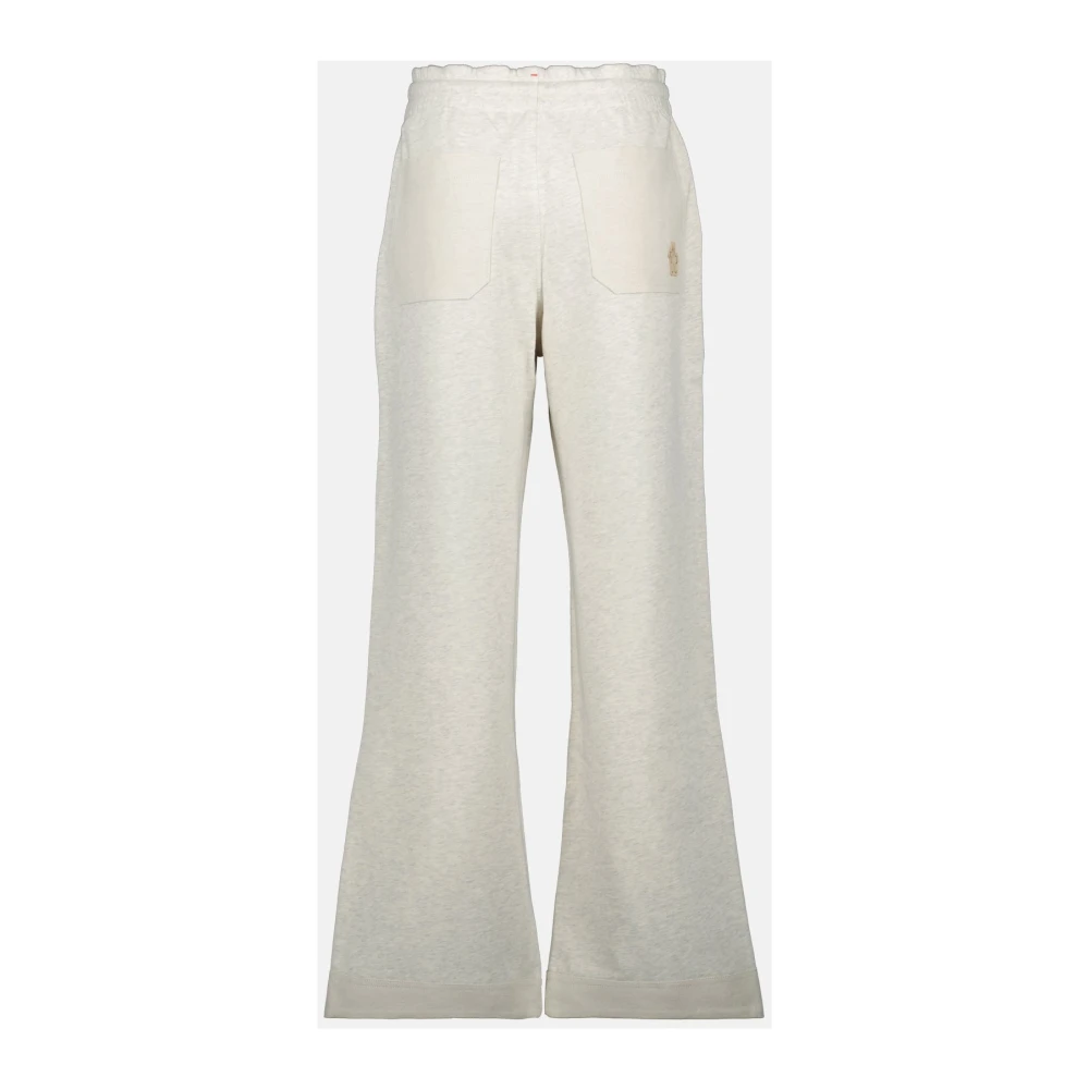 Moncler Beige Katoenen Sweatpants Lente-Zomer 2025 Gray Dames