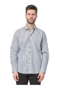 chemise-homme-en-coton-avec-micro-motif-all-over