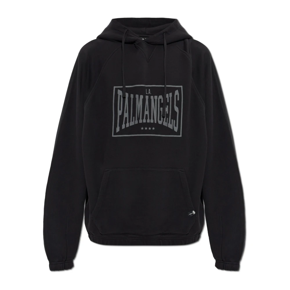 Palm Angels Mannelijk Zwart Hoodies & Sweatvesten Heren, L, Katoen, The Hoodie