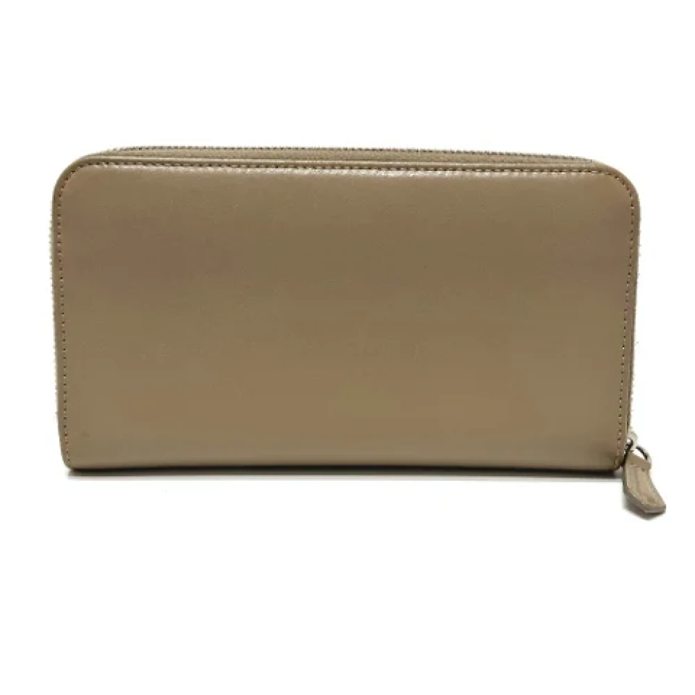 Fendi Vintage Pre-owned Leather wallets Beige Heren