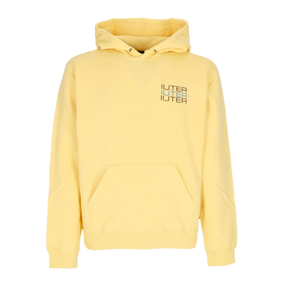Iuter Men's Yellow Skull Spine Lightweight Hoodie