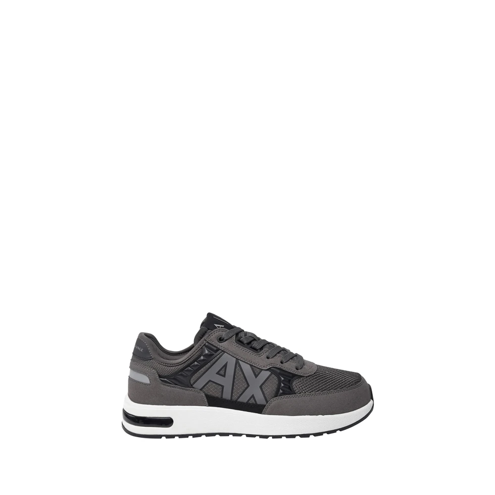 Armani Exchange Grijze Sneakers Stijlvol Comfortabel Casual Elegant Heren Schoenen Grijs