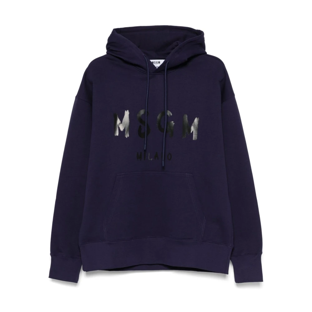 Msgm Blauwe Sweater voor Mannen Blue Heren