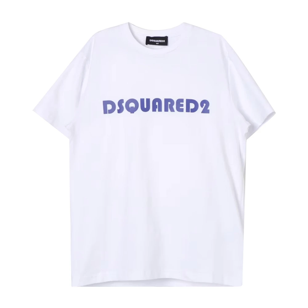 Dsquared2 Boys White T-Shirt - Kids Short Sleeve T-Shirts - 10 Y - Kids