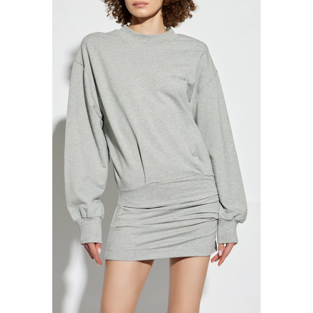 The Attico Jurk met logo Gray Dames