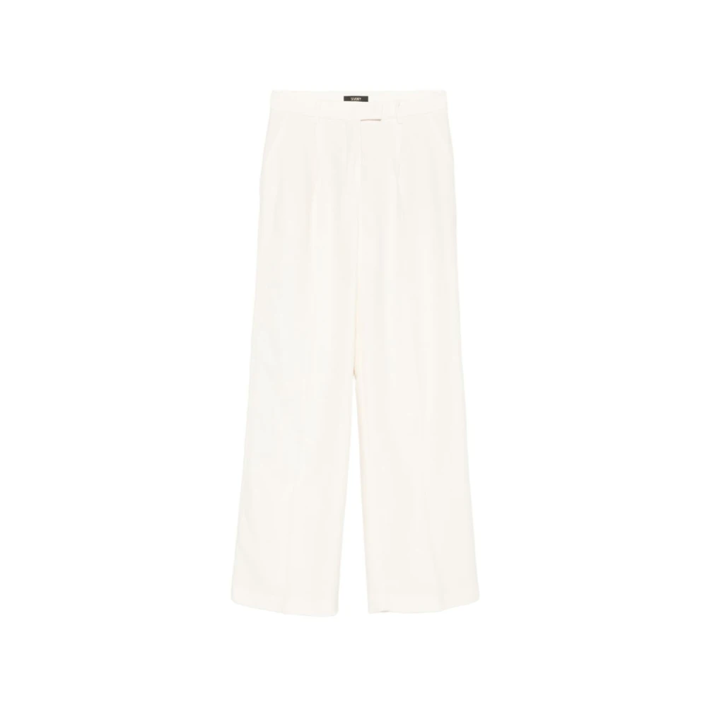 Seventy Women's Beige Wide Trousers, S, Wide Trousers