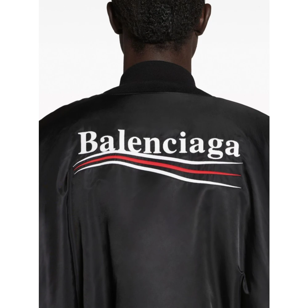 Balenciaga Zwarte Jassen voor Mannen Black Heren