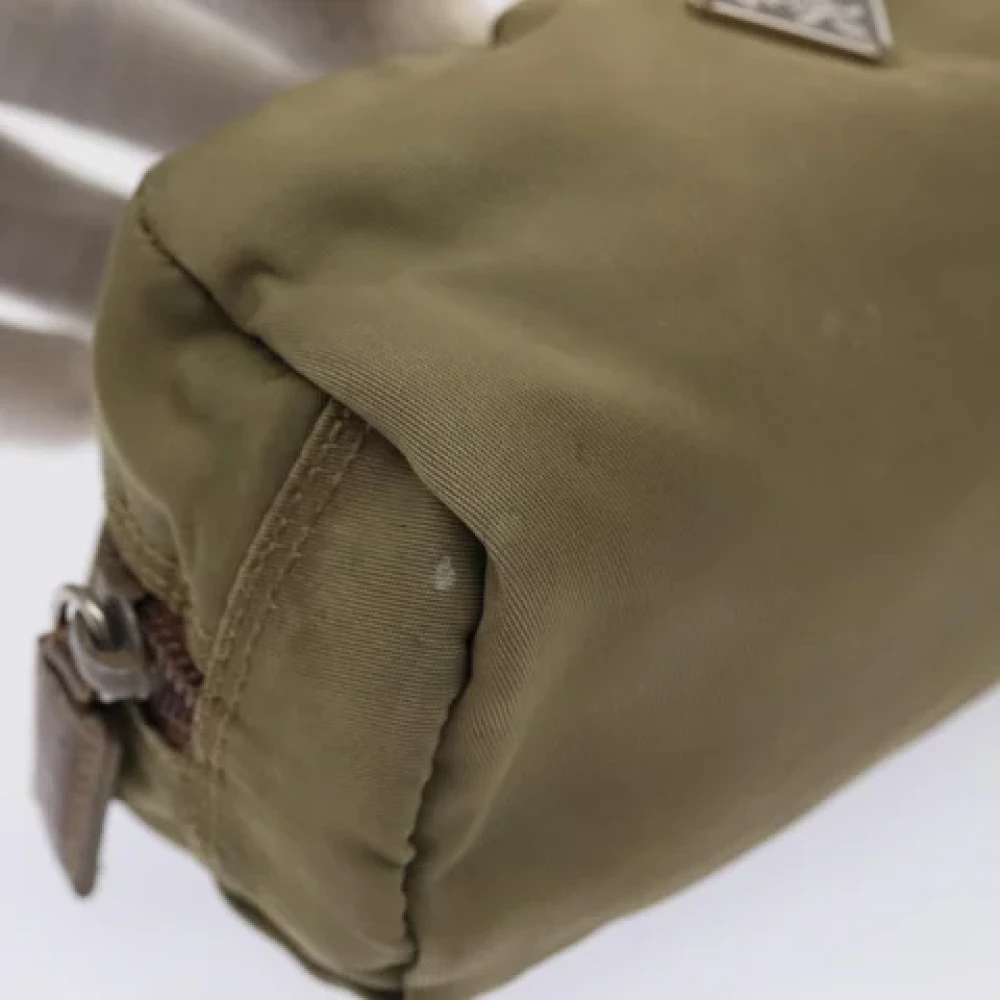 Prada Vintage Pre-owned Nylon pouches Beige Dames
