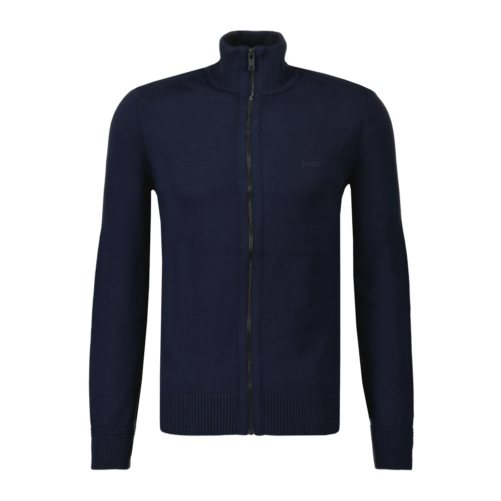 Hugo Boss Trui- Boss MEN Avac Knit R-N Blue Heren