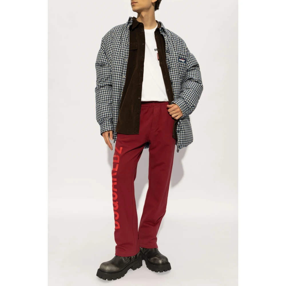Dsquared2 Ribfluwelen overhemd Brown Heren