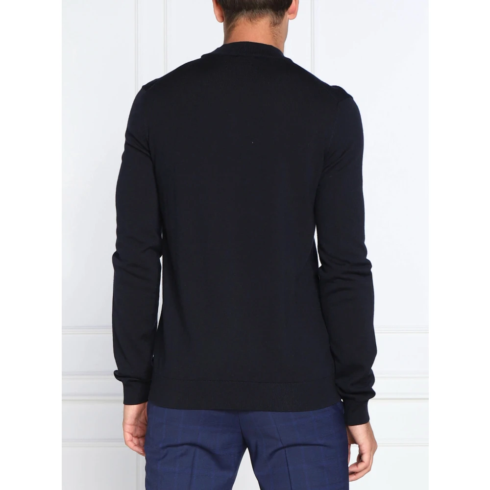 Hugo Boss Blauwe Sweater San Matteo Clean Blue Heren