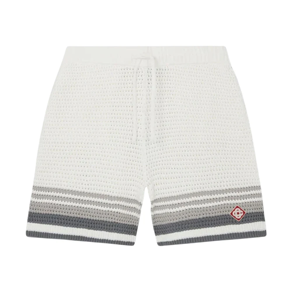 Casablanca Men's White Crochet Shorts - Casual Shorts - Xl - Shorts