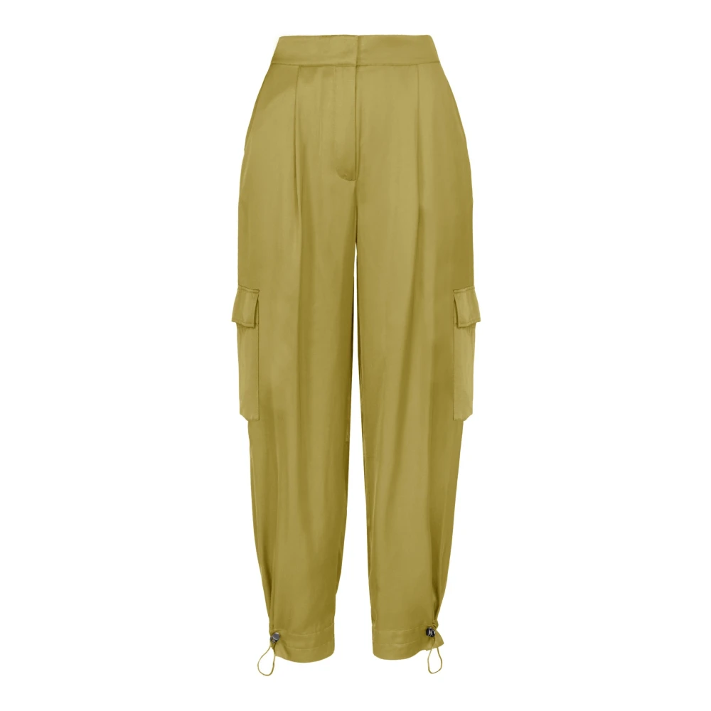 Bomboogie Donna Verde Pantaloni, 2XS, New,