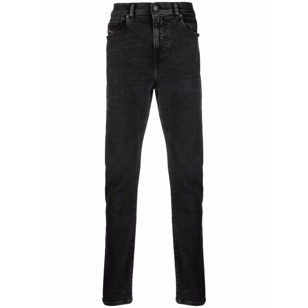 Diesel Men's Black Casual Straight Jeans