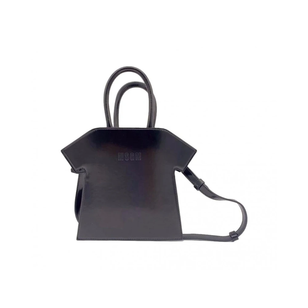 Msgm Zwarte Handtas met Afneembare Band Black Dames