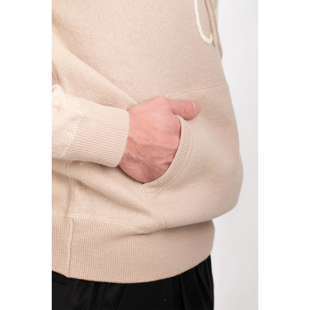 MC2 Saint Barth Hoodie met borduursel Beige Heren