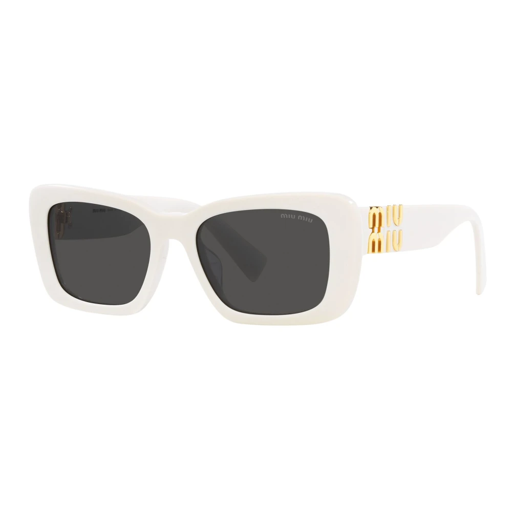 Miu Miu Women's White Sunglasses, 53 Mm, /Dark Grey Sunglasses Smu 07Ys