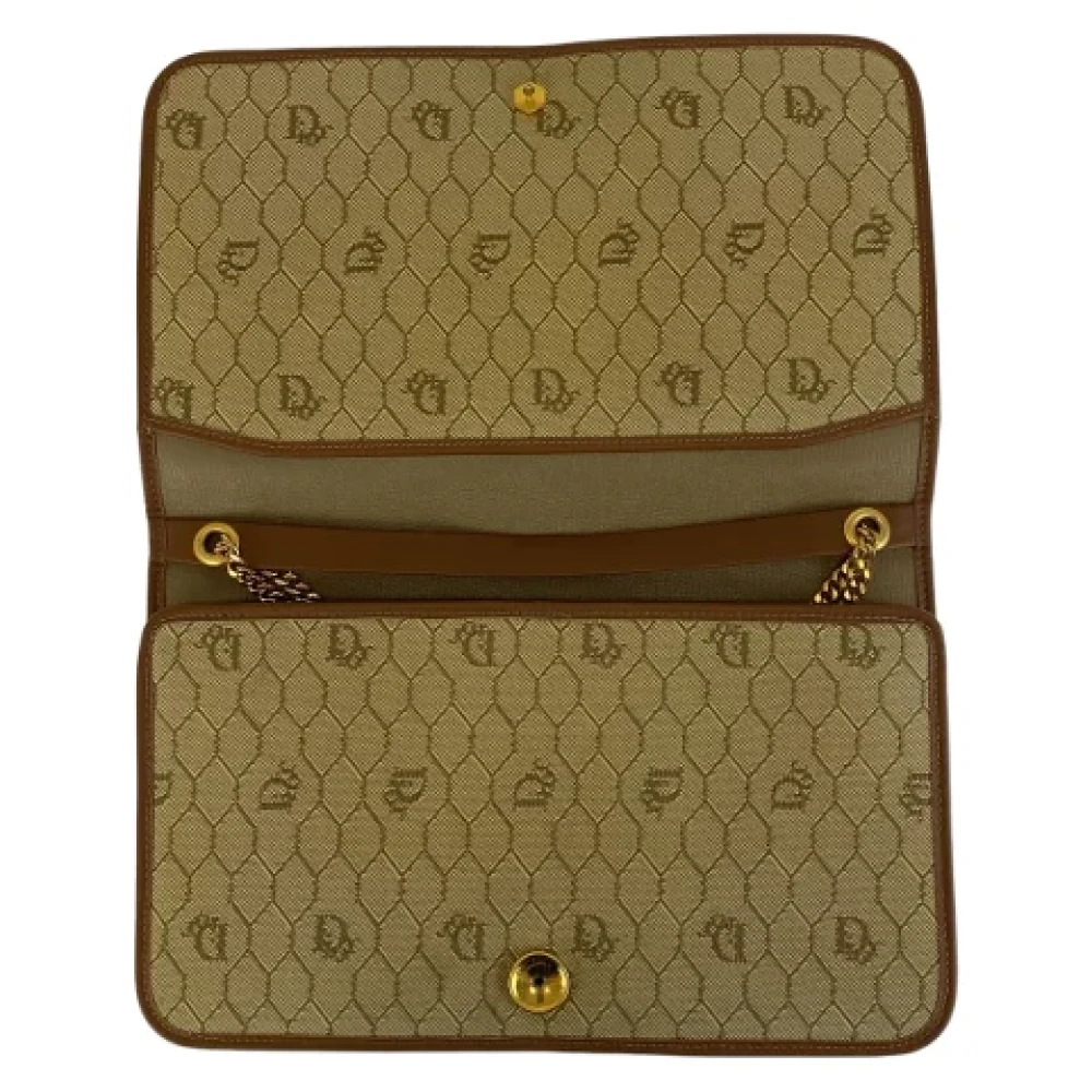 Dior Vintage Pre-owned Canvas dior-bags Beige Dames