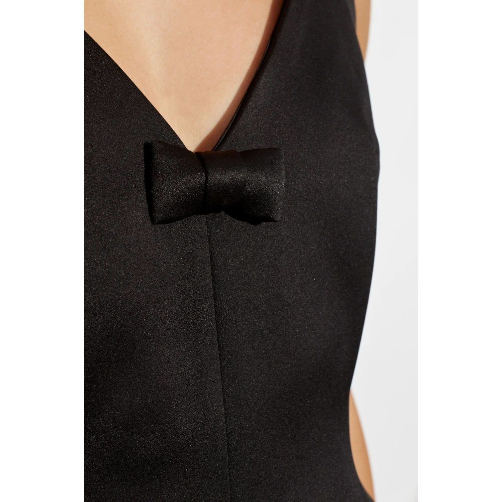 Marc Jacobs Satijnen jurk met bandjes Black Dames