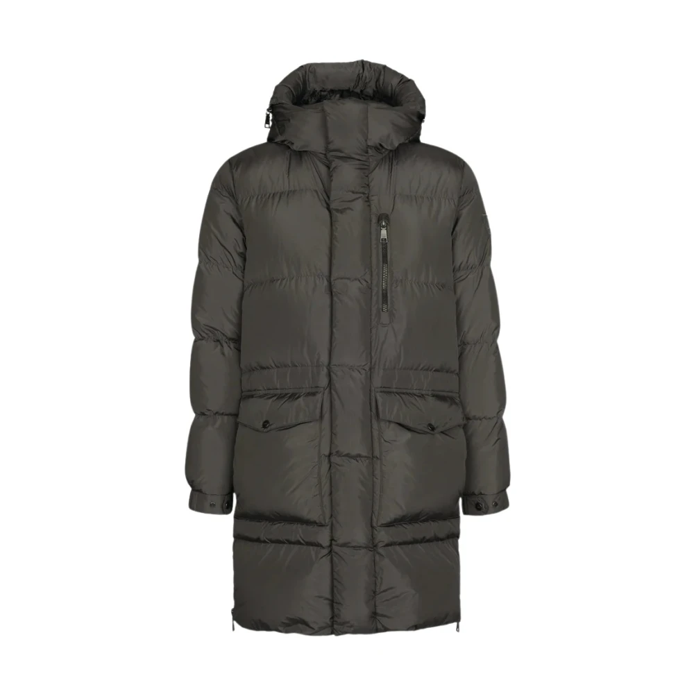Add Hoodie met Rits aan de Voorkant en Logodetails Gray Heren