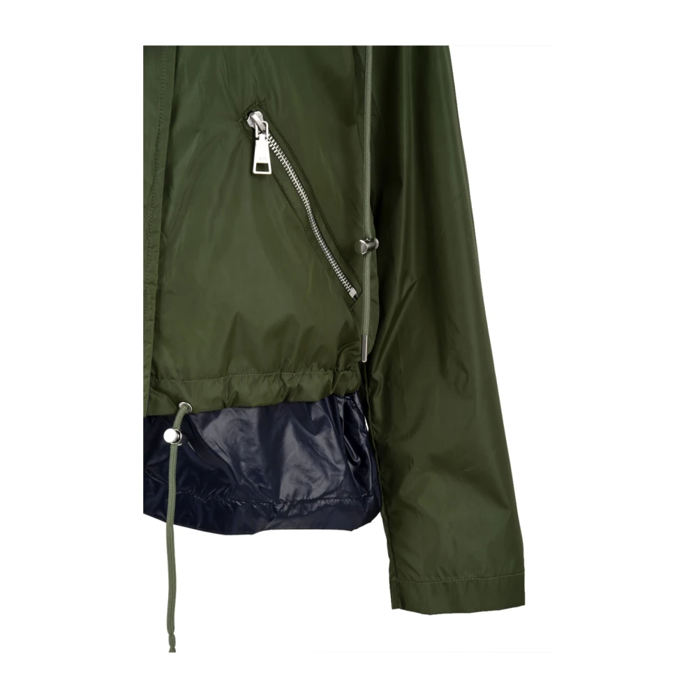 add Jas met ritssluiting aan de voorkant en verstelbare taille Green Dames