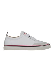Tricolor lederen sneakers
