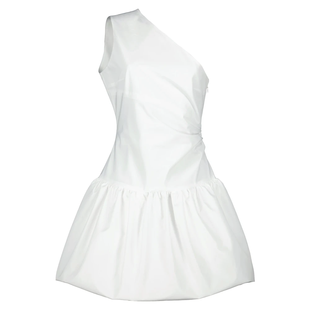 Patou Donna Bianco - Mini Abito A Una Spalla Con Balze - Dresses - L