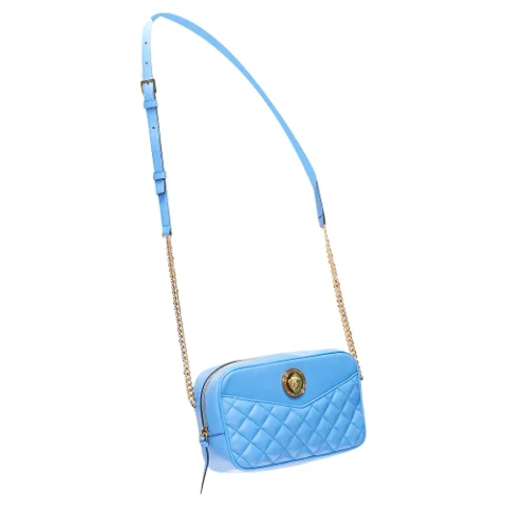 Versace Leather shoulder-bags Blue Dames