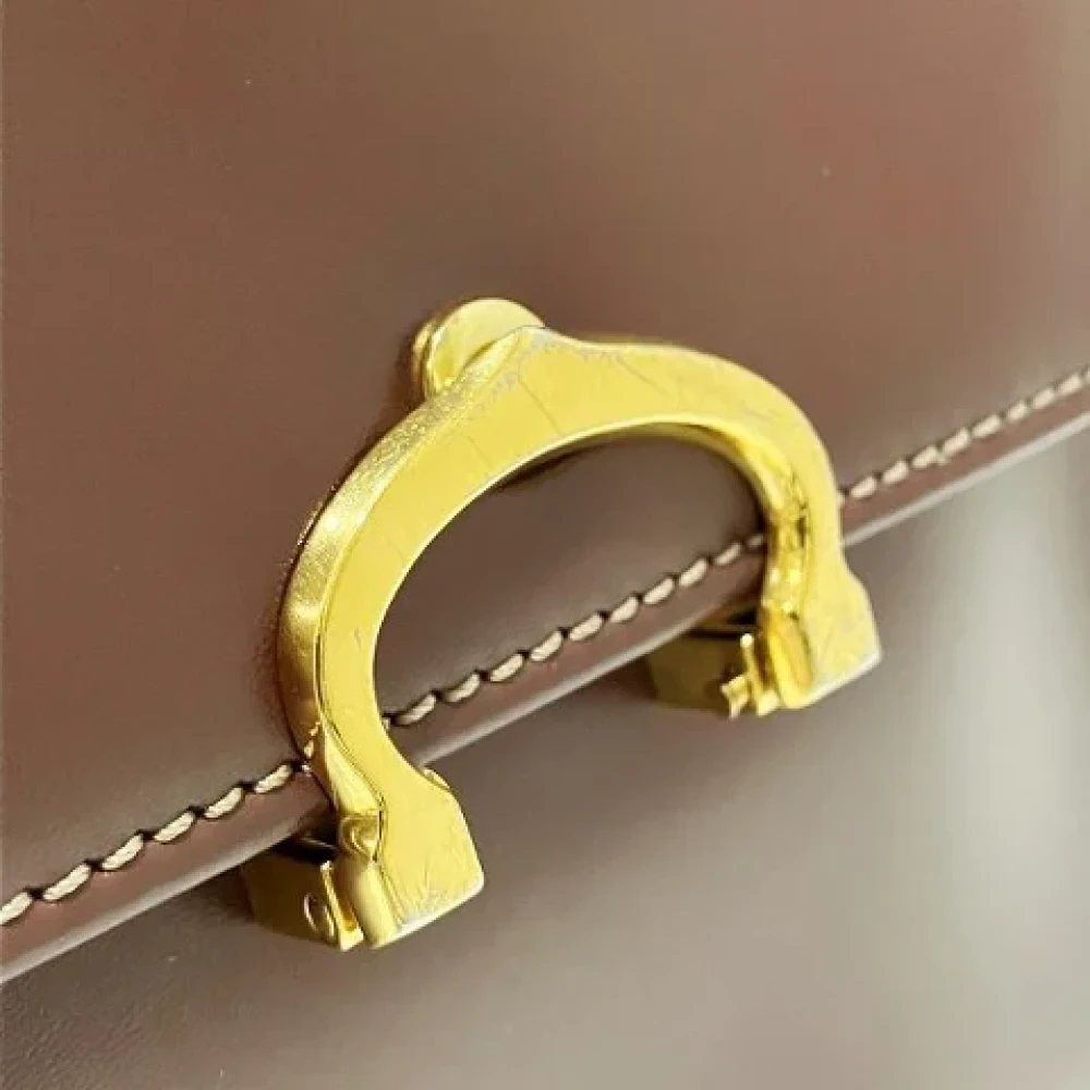 Cartier Vintage Pre-owned Leather shoulder-bags Brown Dames
