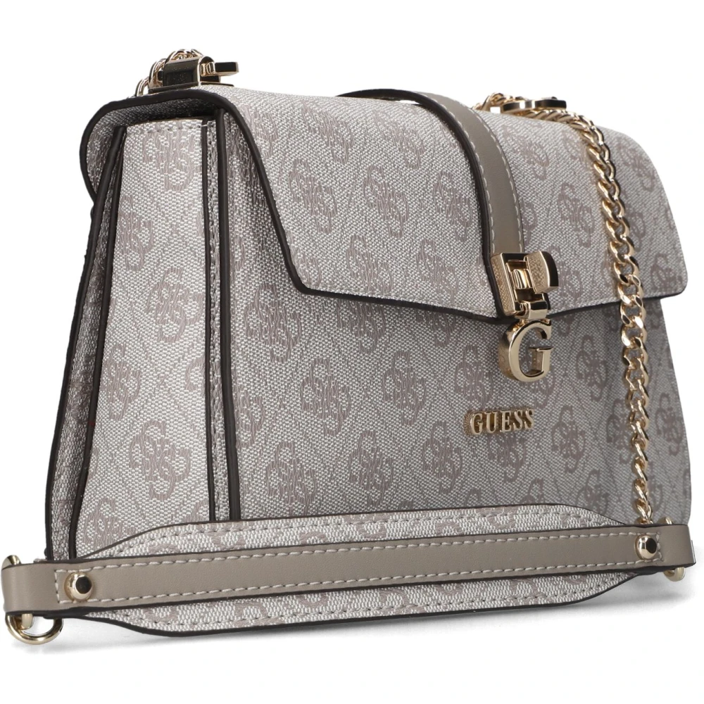 Guess Convertible Crossbody Tas in Taupe Gray Dames