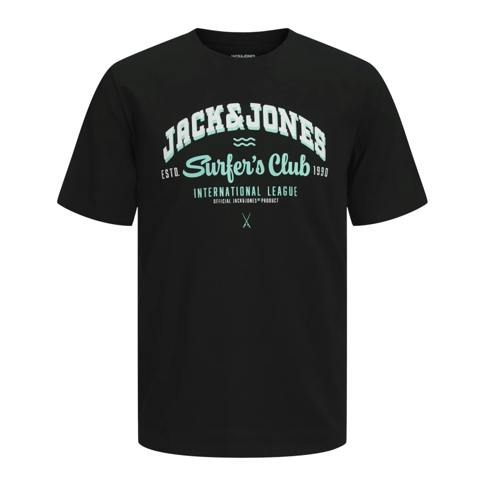 jack & jones Logo T-shirt met korte mouwen 5-pack Black Heren