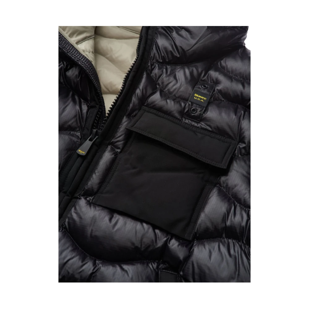 Blauer Klassieke Herenjas Black Heren