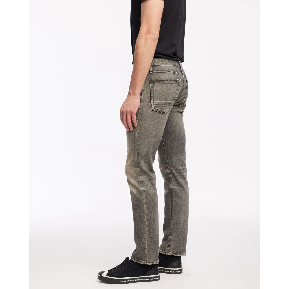 Denham Straight Fit Zwarte Stretch Jeans Black Heren