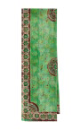 etole-en-soie-collection-imprimee-en-vert