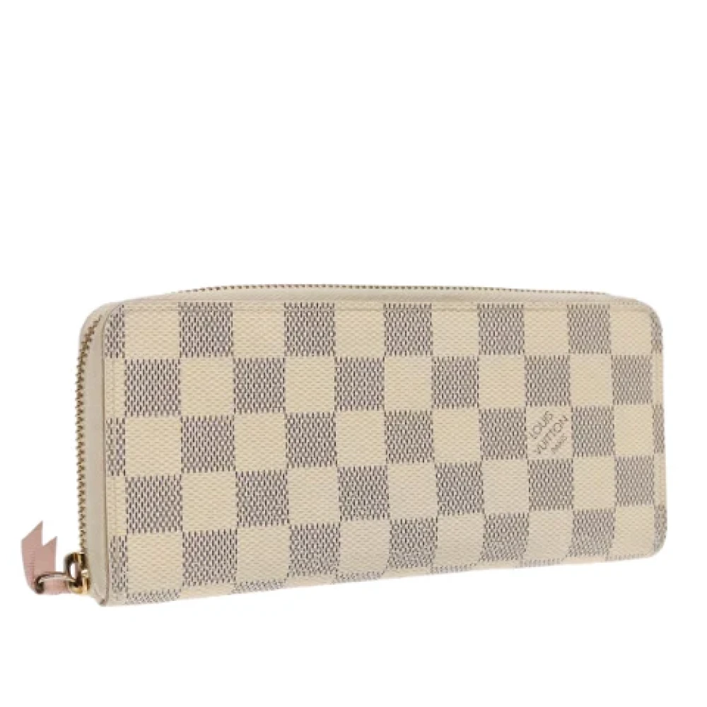 Louis Vuitton Vintage Pre-owned Canvas wallets White Dames