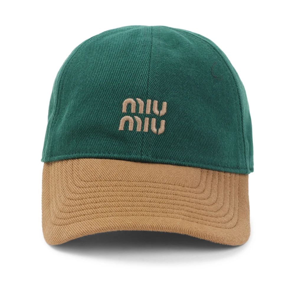 Miu Miu Women's Multicolor Billiardo Cotton Hat - Hats & Caps - L- Accessories