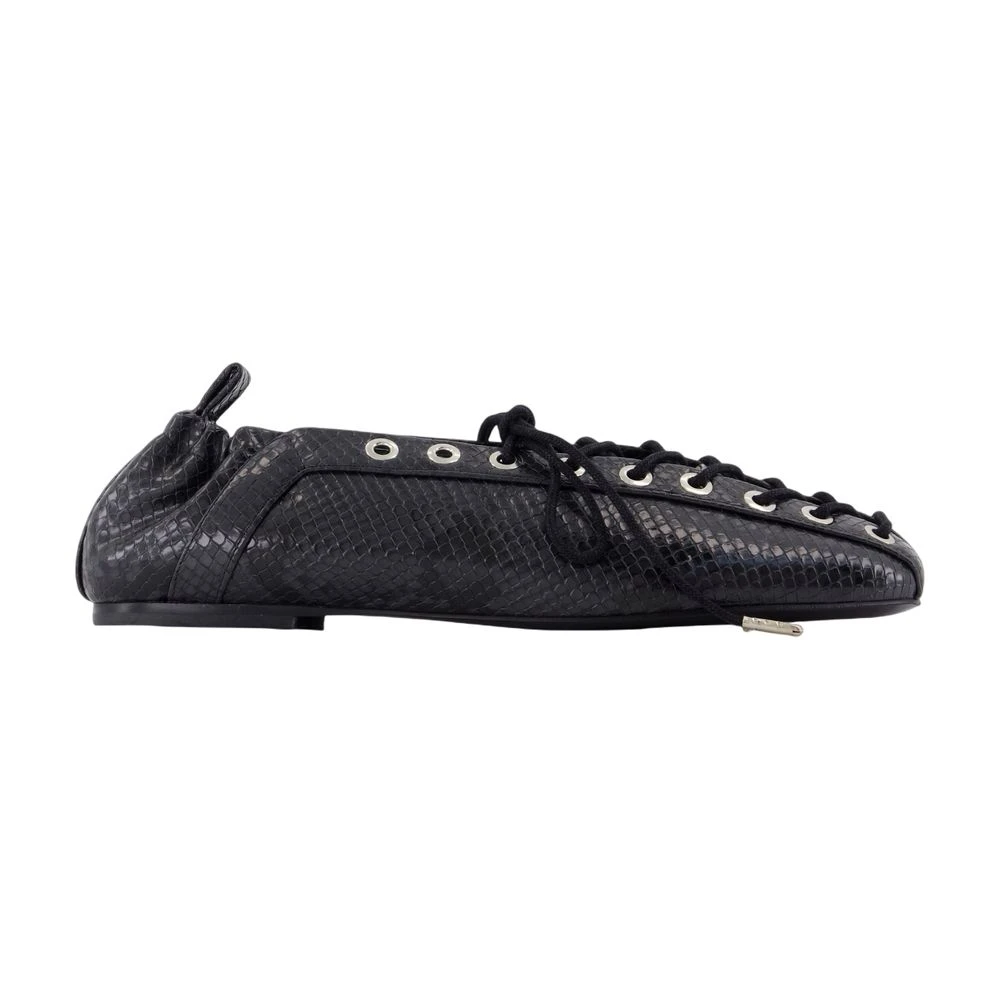Ganni Women's Black Ballerina Shoes, 6 Uk, Ballerinas
