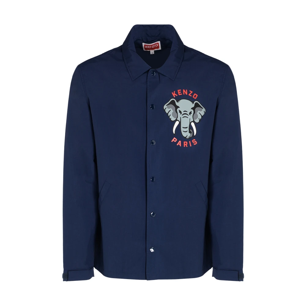 Kenzo Stijlvolle Nylon Buitenkleding Blue Heren