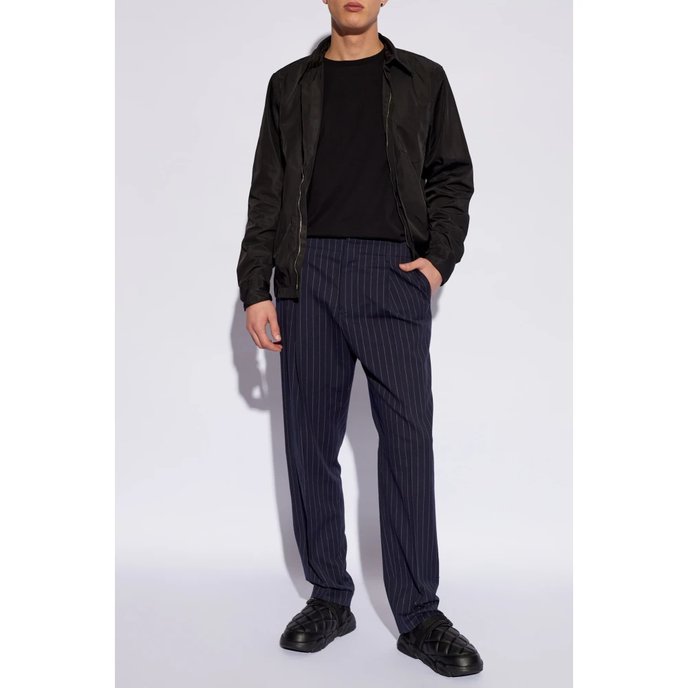 Maison Kitsuné T-shirt met logo Black Heren